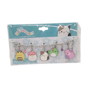 Squishmallows Charm Bracelet Interchangeable 5 Charms Cute Collectible NEW